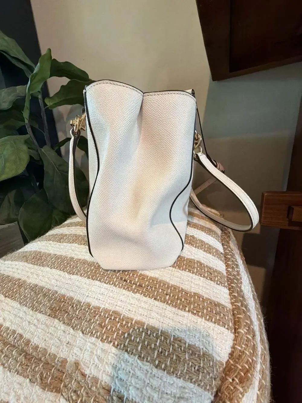 Coach F57520 Pebbled Leather Christie Carryall Satchel